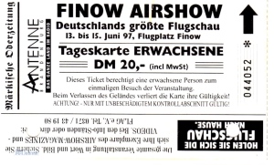 Die erste Airshow, Finow 1997