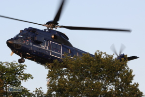 Löscheinsatz Super Puma der Bundespolizei